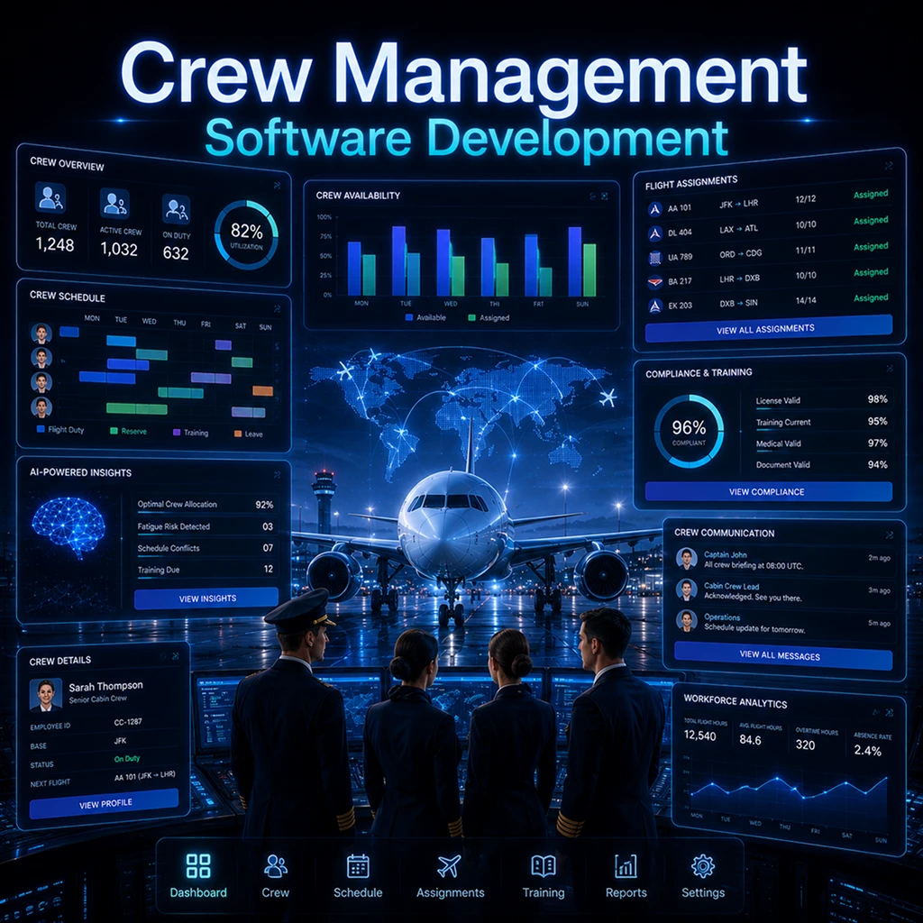 Crew management software development solutions